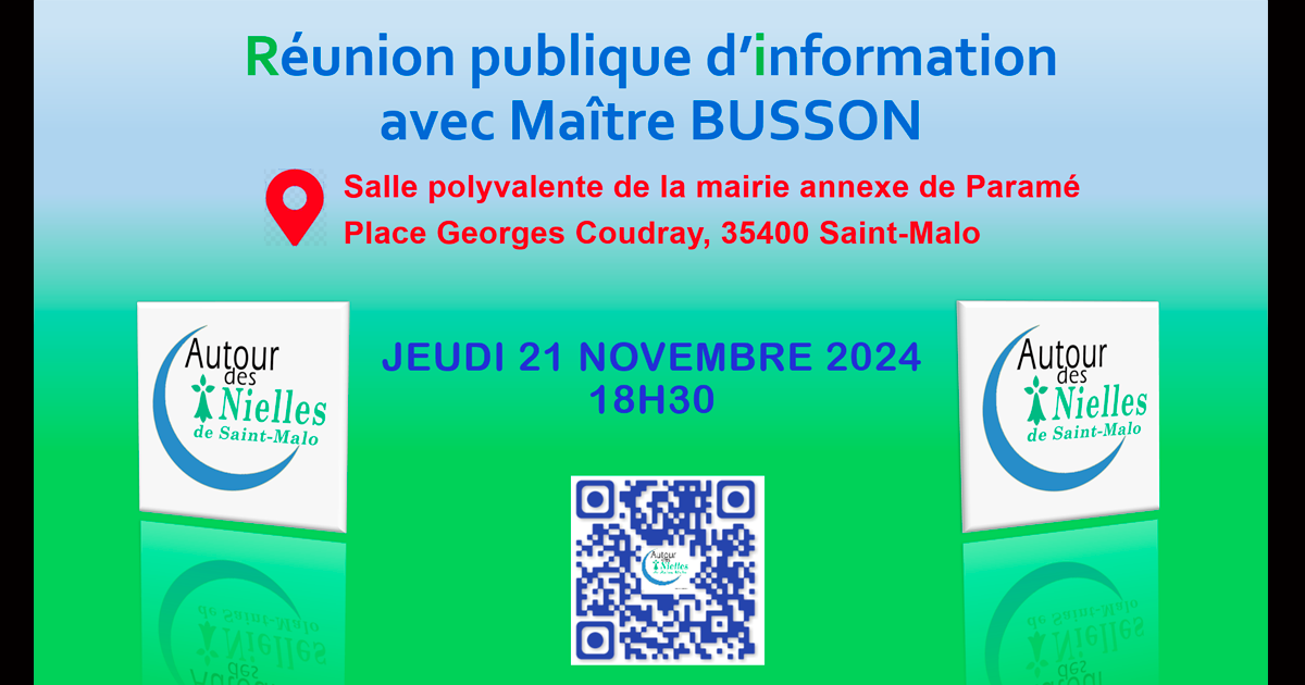 Réunion publique Maitre Busson