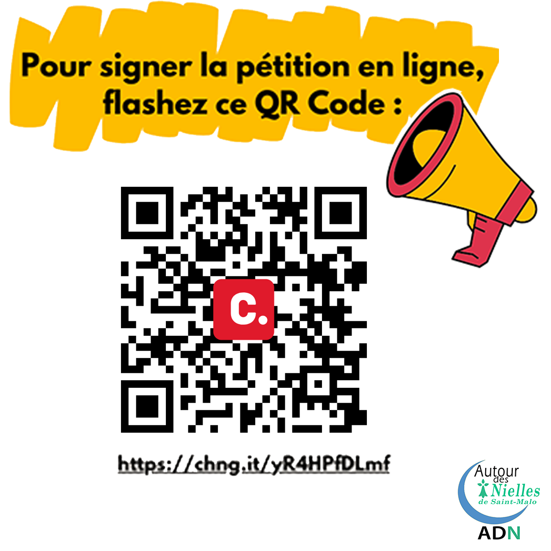 QR code pétition ADN